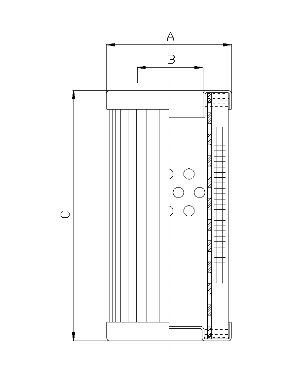 DMD0008F05B Filter element for pressure filter