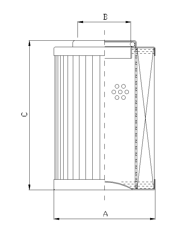 DHD95M15B hydraulic filter element