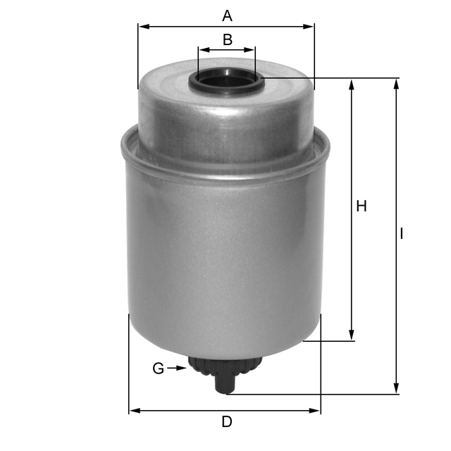 ZP3819F fuel filter spin-on