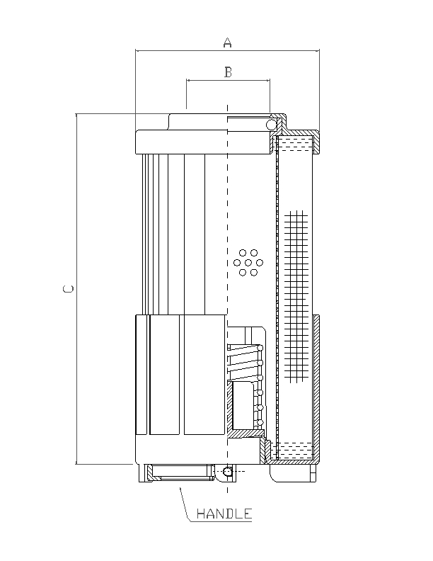 R623C25 Hydraulikfilterelement (Rücklauffilter)