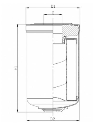 A411G15B0/001 hydraulic filter spin-on