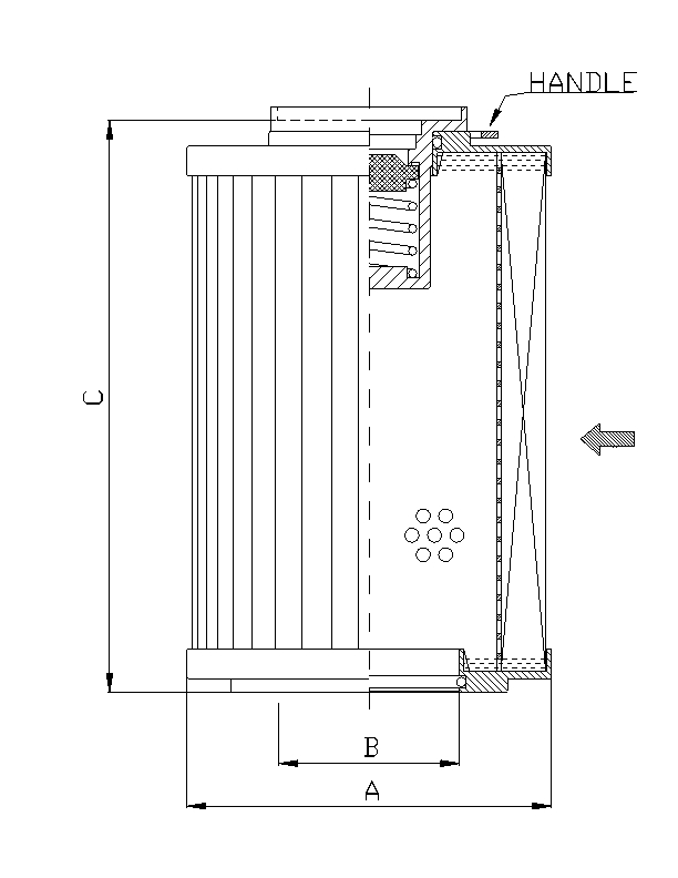 R151C25B Hydraulikfilterelement (Rücklauffilter)