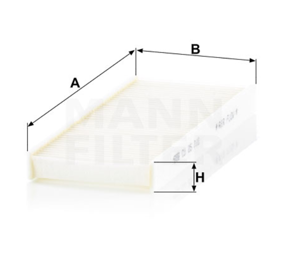 CU 2542-2 cabin air filter element