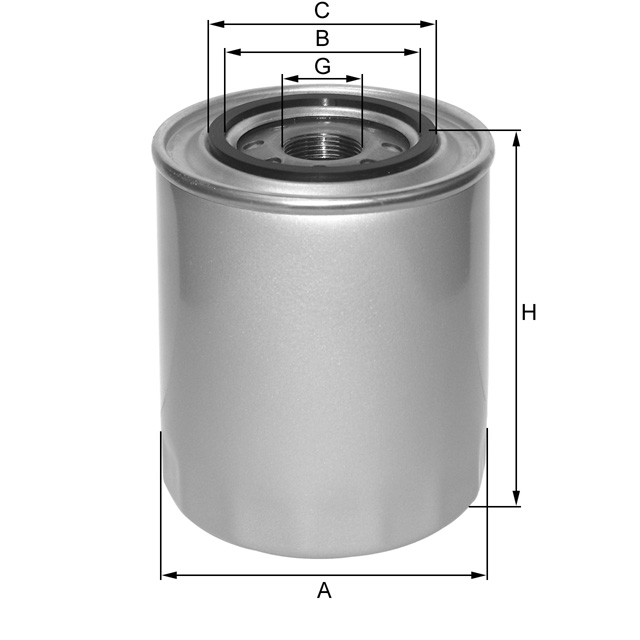 ZP542D Ölfilter SpinOn