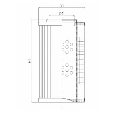 D136T25A Hydraulikfilterelement (Druckfilter)