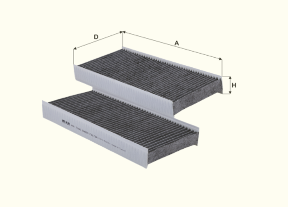 HCK7166 cabin air filter element