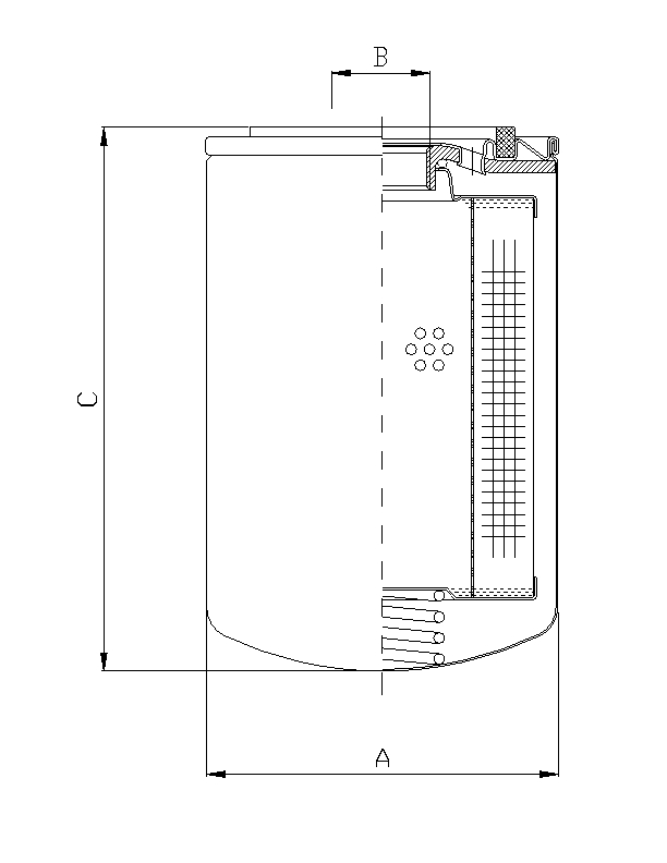 A111T60 oil filter (spin-on)