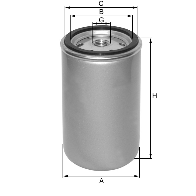 ZP3383FMB fuel filter spin-on