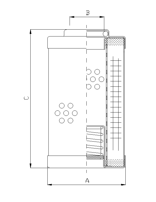 R612G10 hydraulic filter element