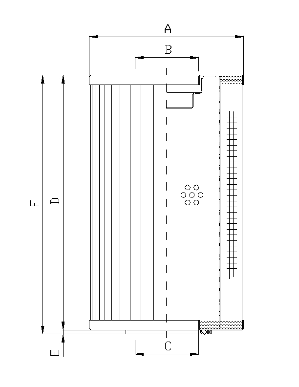 WP238 oil filter (hydraulic)