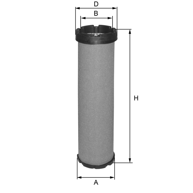 HP2672 air filter element (secondary)