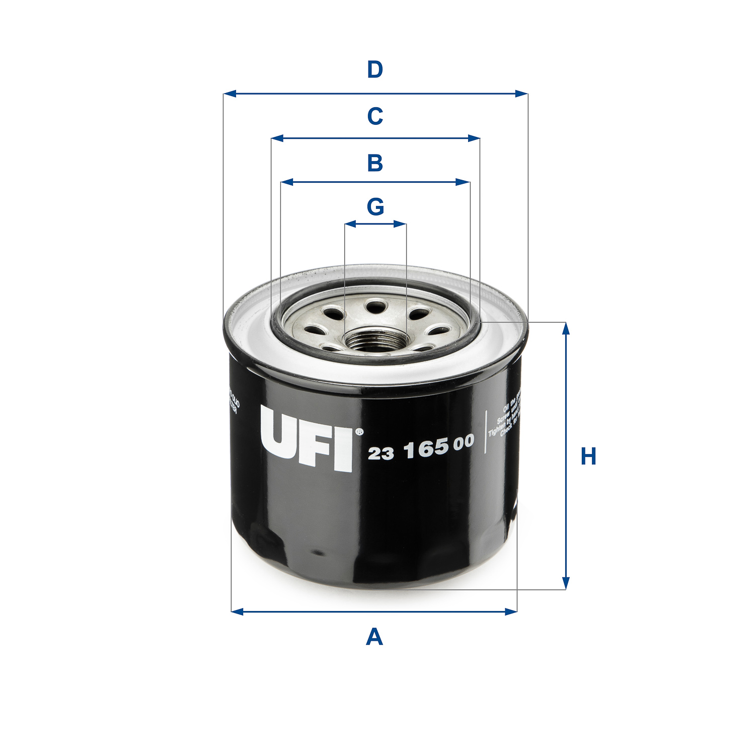 23.165.00 oil filter spin-on