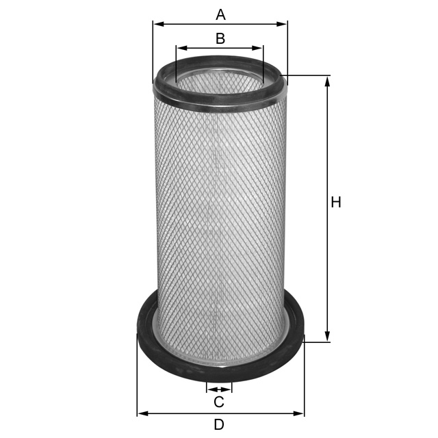 HP707A Luftfilterelement