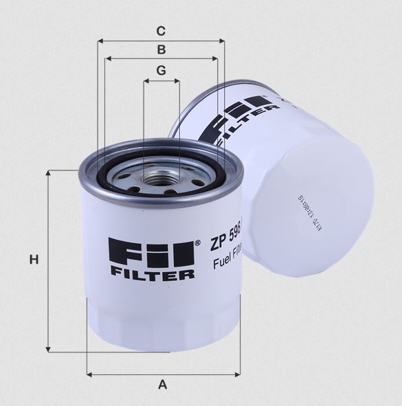 ZP598F Fuel filter element