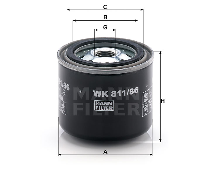 WK 811/86 fuel filter