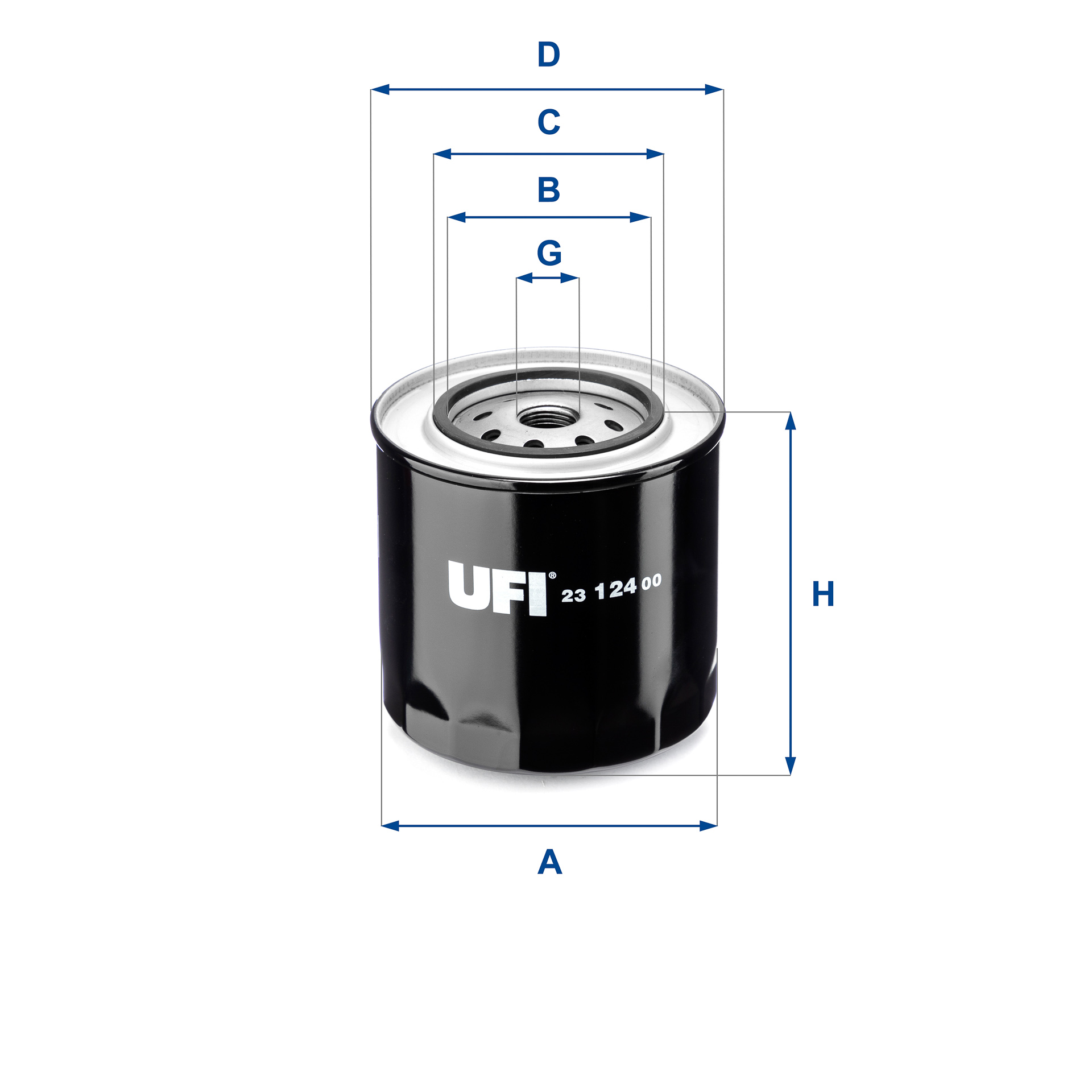 23.124.00 oil filter spin-on