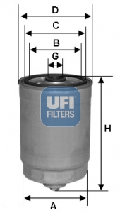 24.350.01 fuel filter spin-on