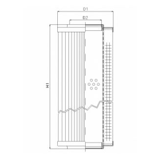 RVR12000E03V Hydraulikfilterelement (Rücklauffilter)