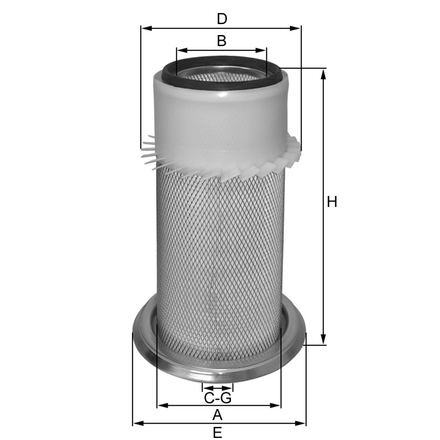 HP489K air filter element