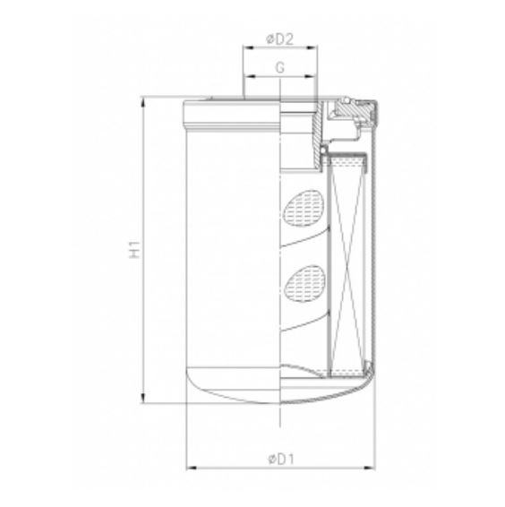 A522G01V0/AB2 Hydraulikfilter SpinOn (HyCLEAN)