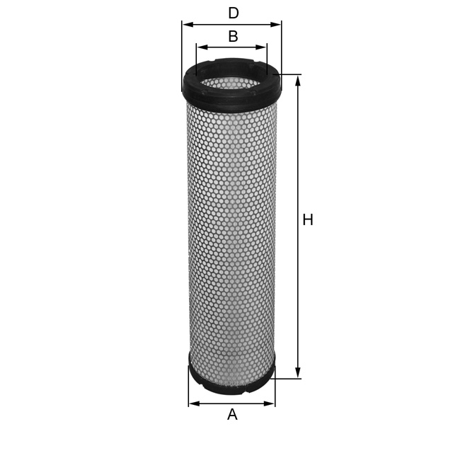 HP2742 air filter element (secondary)