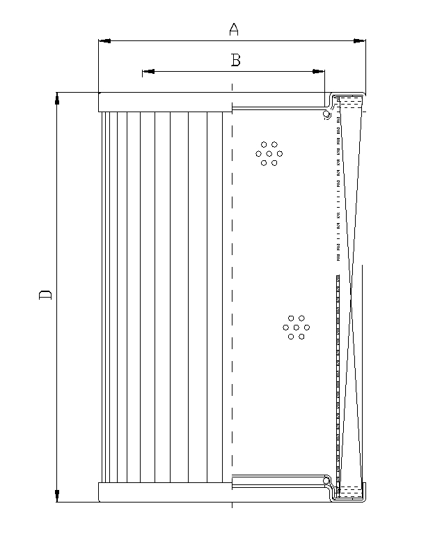 XR1000G25 Filter element for return filter