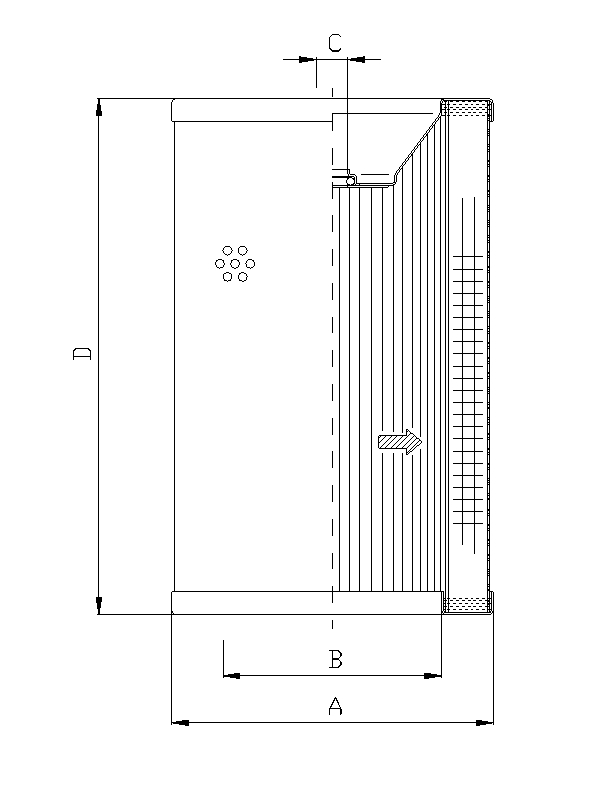 R730G10 Filterelement für Rücklauffilter