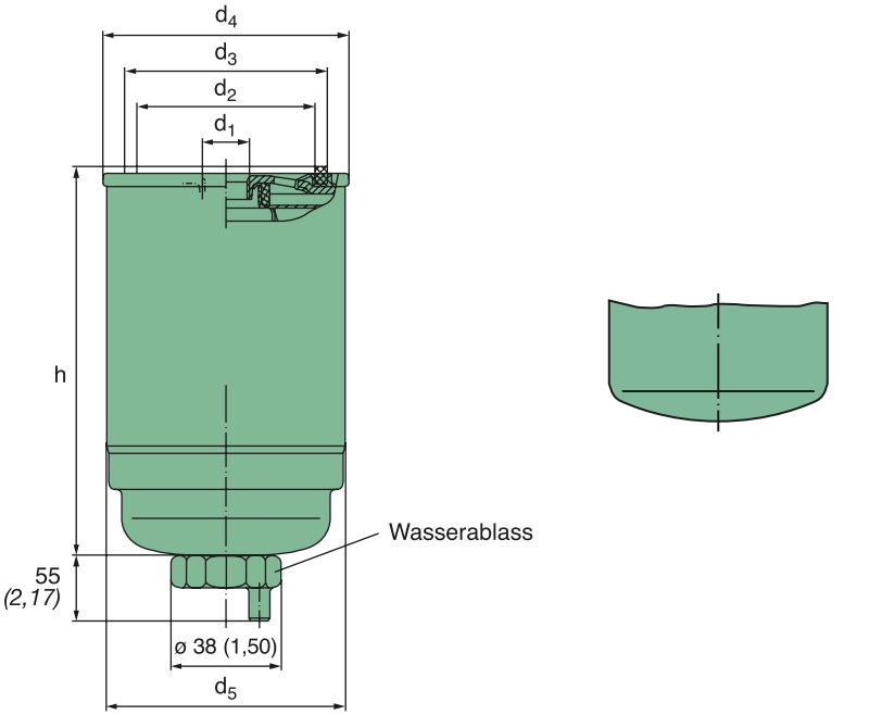 WDK 725 Kraftstoffwechselfilter