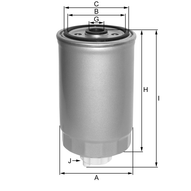 ZP3071AF fuel filter spin-on