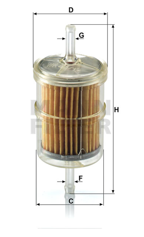 WK 43/12 (10) Kraftstoff-Leitungsfilter (Inline)