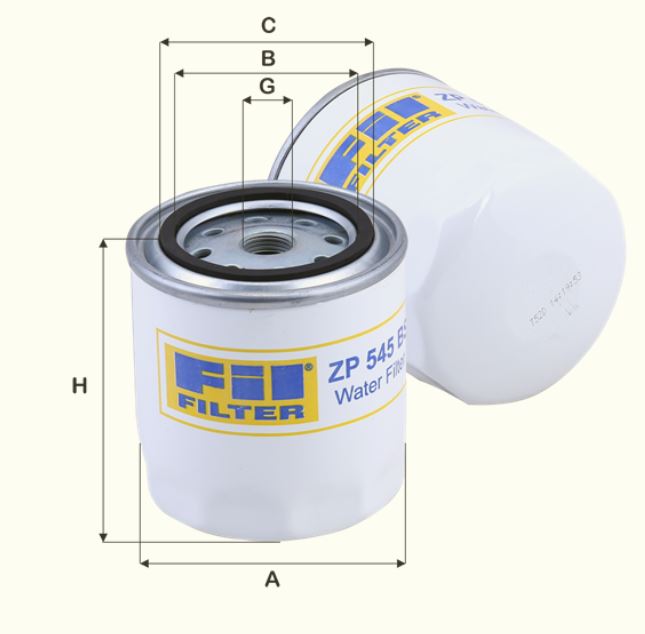 ZP545BS coolant filter spin-on