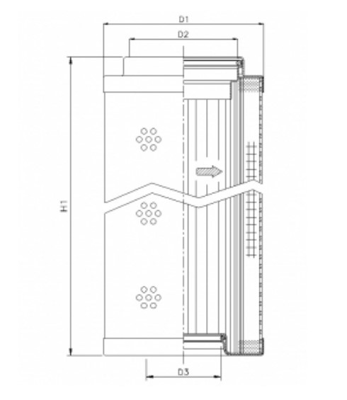 WG1112 hydraulic filter element