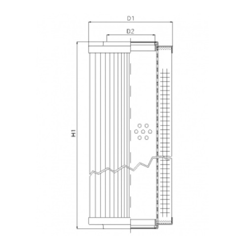 RVR12000E03B Hydraulikfilterelement (Rücklauffilter)