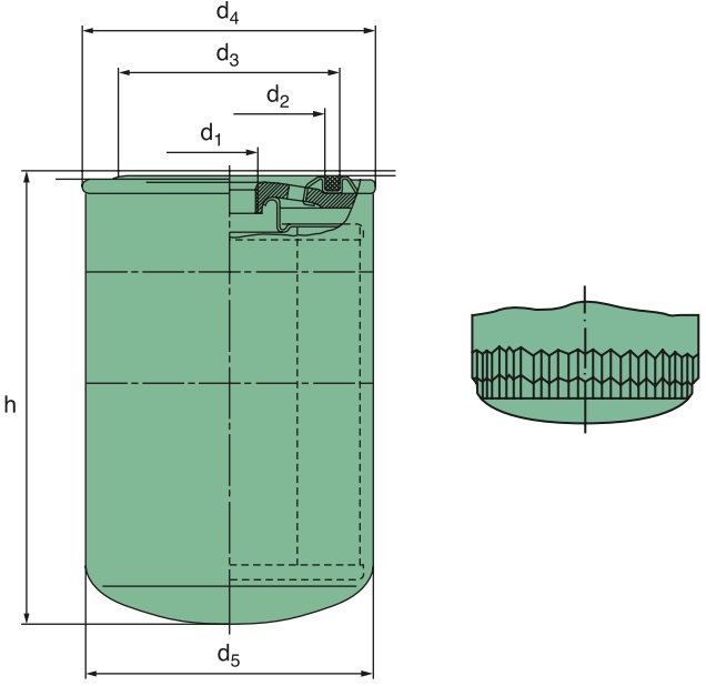 WK 962/4 fuel filter (spin-on)