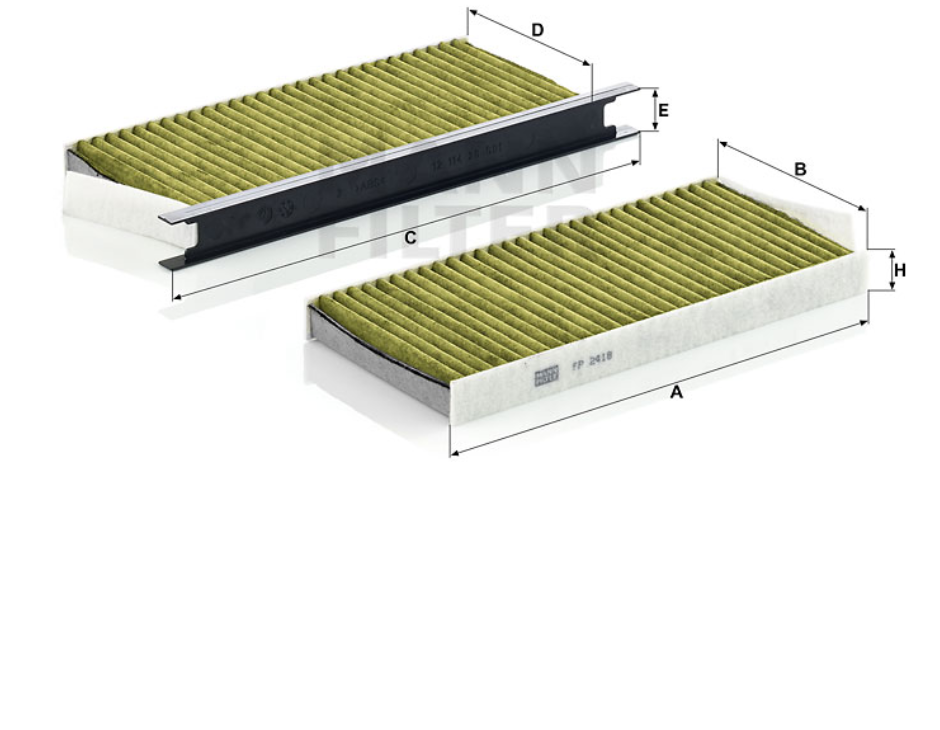 FP 2418-2 Innenraumfilterelement (FreciousPlus)