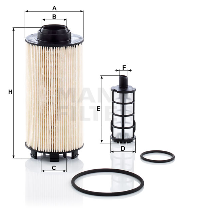 PU 8010-2 x fuel filter