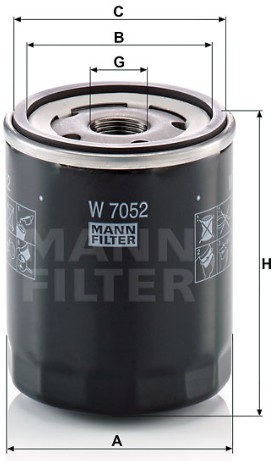 W 7052 oil filter