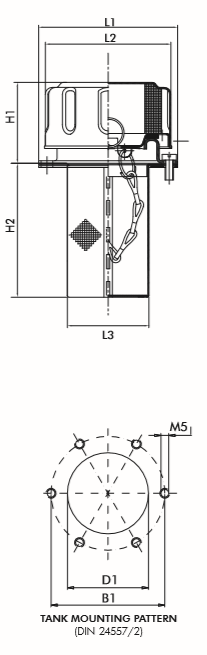 FT8F03BS1500 Luftfilter (Einfüll- und Belüftung)