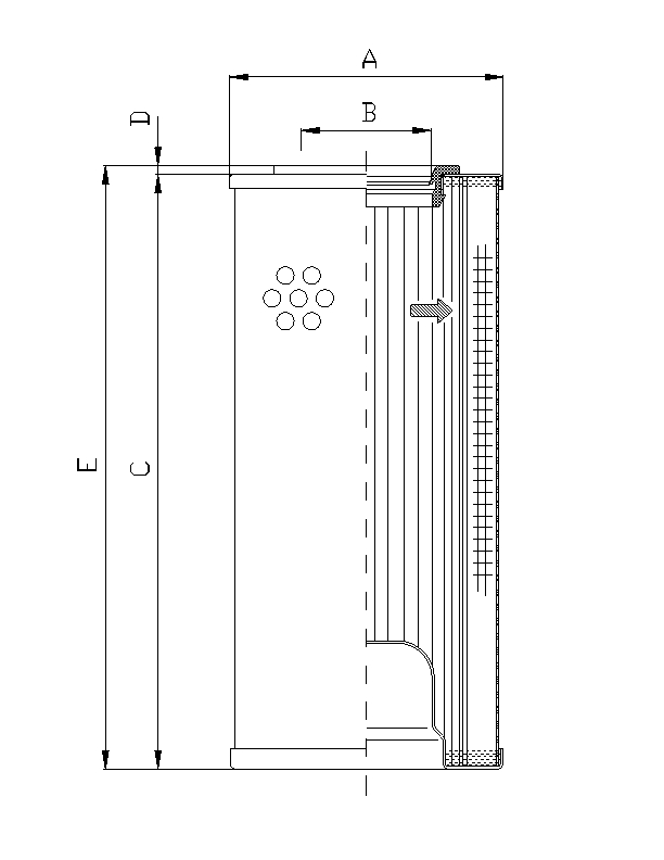 R5111G10 Filterelement für Rücklauffilter