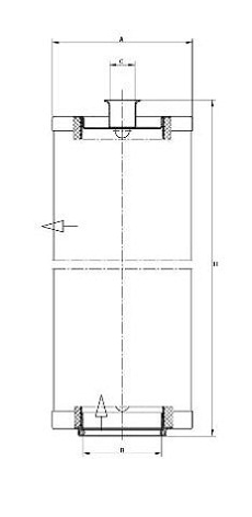 LE 7008 air/oil separator element