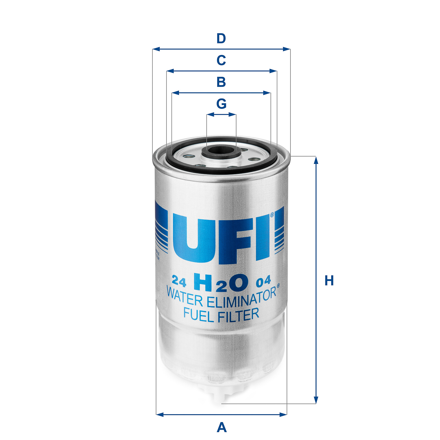 24.H2O.04 fuel filter spin-on