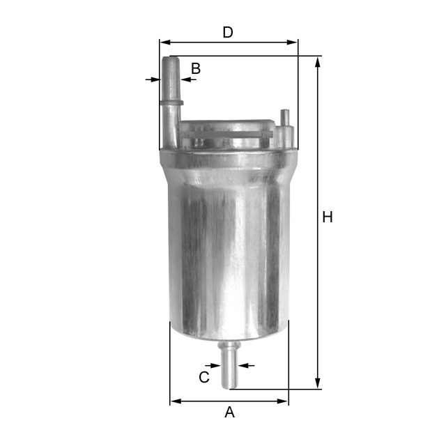 ZP8049FL Kraftstoff-Leitungsfilter (Inline)