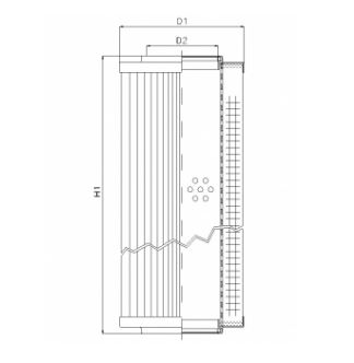 RVR12500E03V Hydraulikfilterelement (Rücklauffilter)