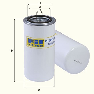 ZP3043FMBV fuel filter spin-on