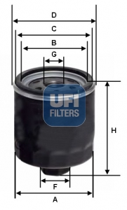 24.154.00 fuel filter spin-on