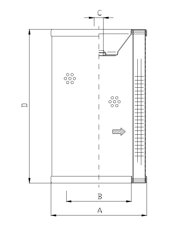 R721G10P Filterelement für Rücklauffilter