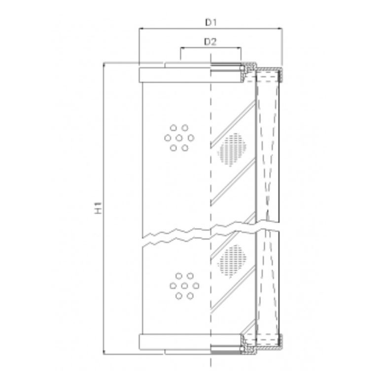 D650C25A Filterelement für Druckfilter